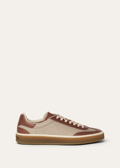 TENNIS WALK NATURAL CANVAS & CALF