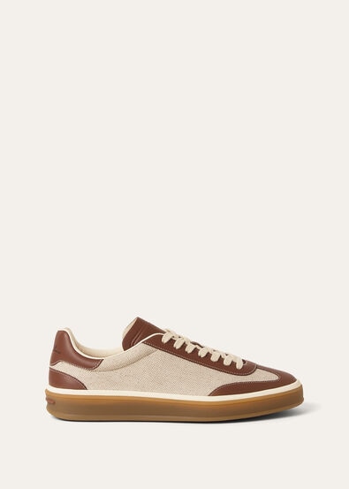 TENNIS WALK NATURAL CANVAS & CALF