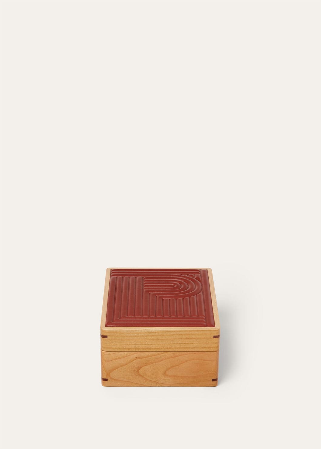 RECT BOX S LABYRINTH CHERRY WOOD