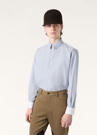 ELIA PENNY BAR COLLAR SHIRT COTTON GLASGOW