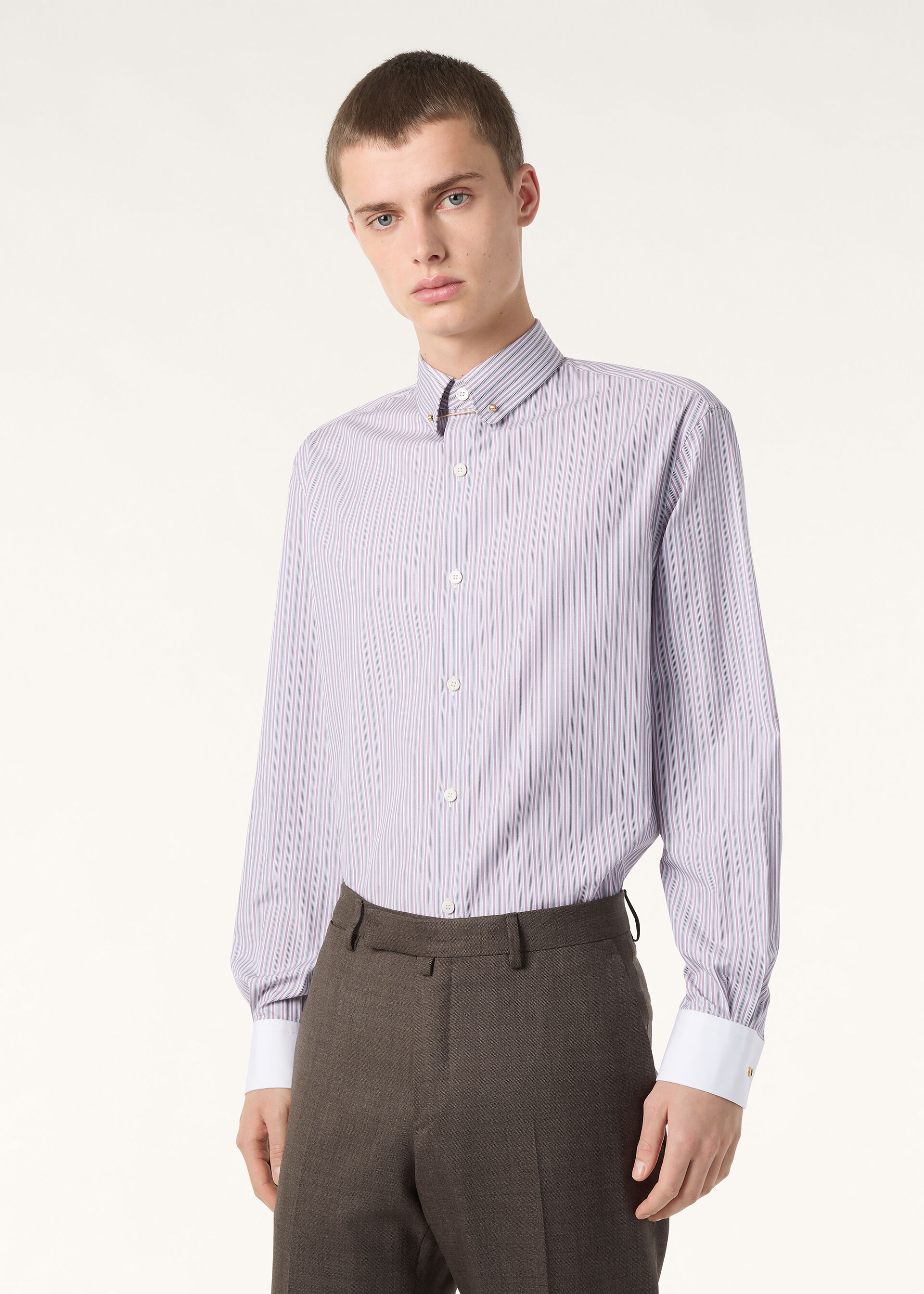ELIA PENNY BAR COLLAR SHIRT COTTON GLASGOW