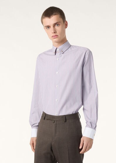 ELIA PENNY BAR COLLAR SHIRT COTTON GLASGOW