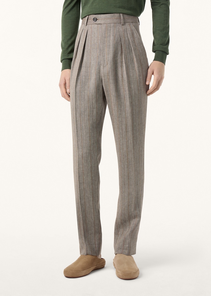 STAFFORD TROUSERS LIGHT LINEN CHEVRON_FAQ1830_F7C4_3