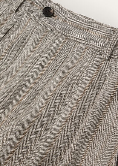 STAFFORD TROUSERS LIGHT LINEN CHEVRON