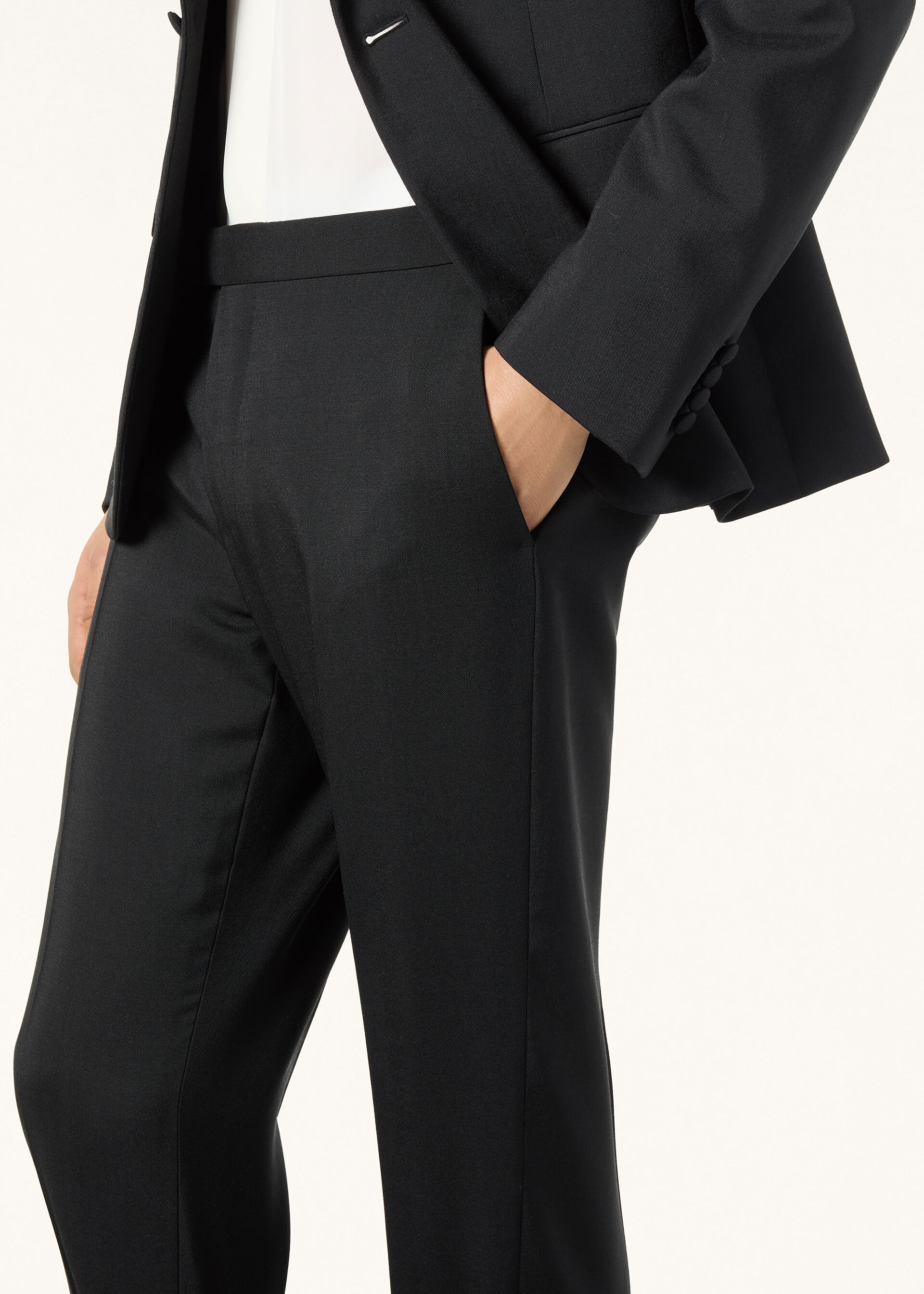 HIGHGROVE NOTCH SB SUIT TUX MOHAIR PLAIN WEAVE