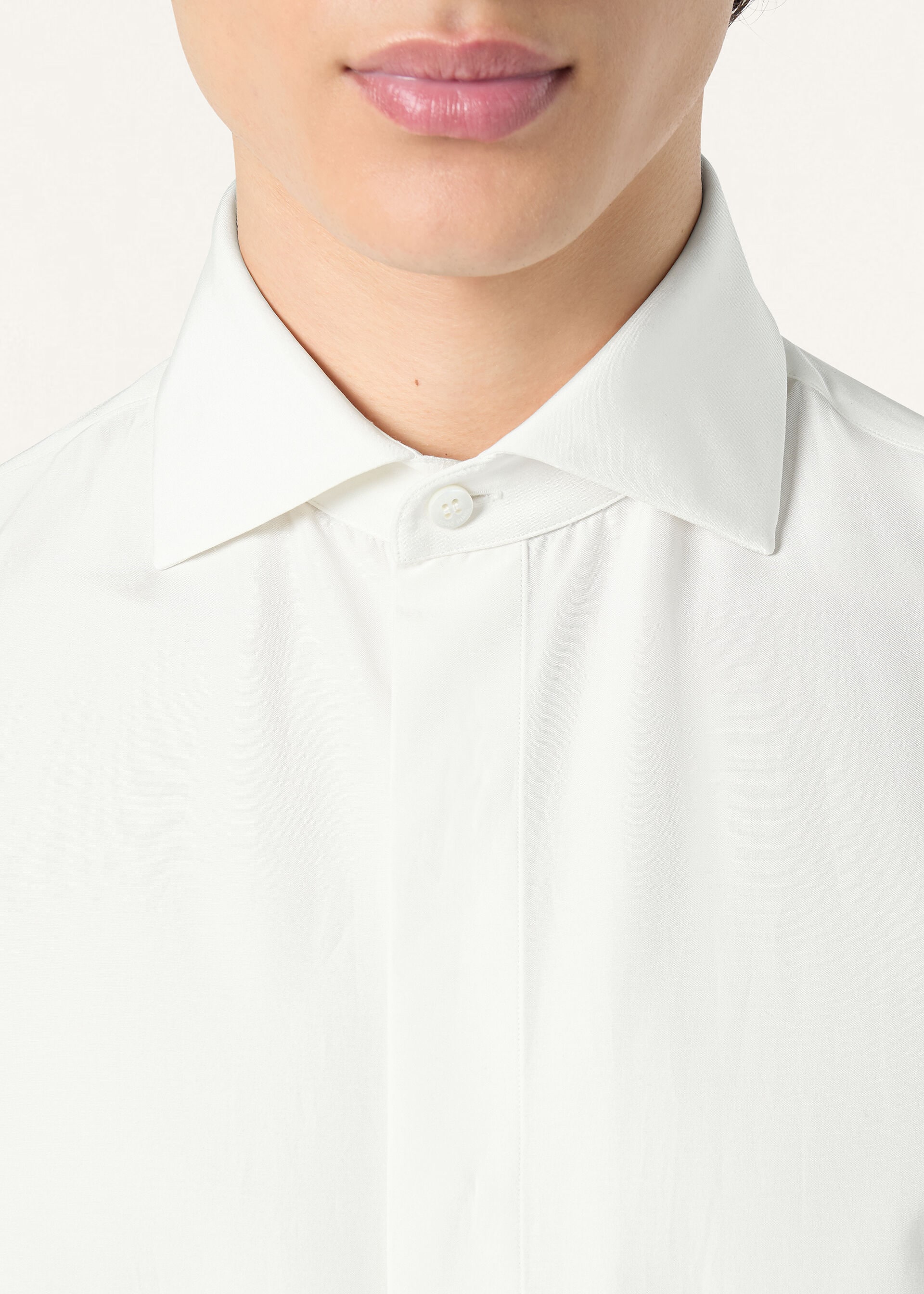 FILIPPO TUX SHIRT COTTON SILK POPELINE