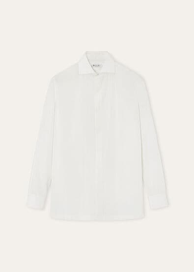 FILIPPO TUX SHIRT COTTON SILK POPELINE