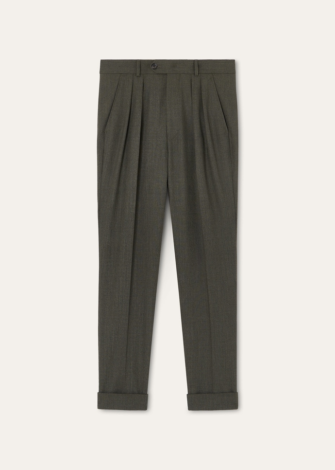 STAFFORD TROUSERS WOOL CANVAS MELANGE_FAQ1914_51DC_5