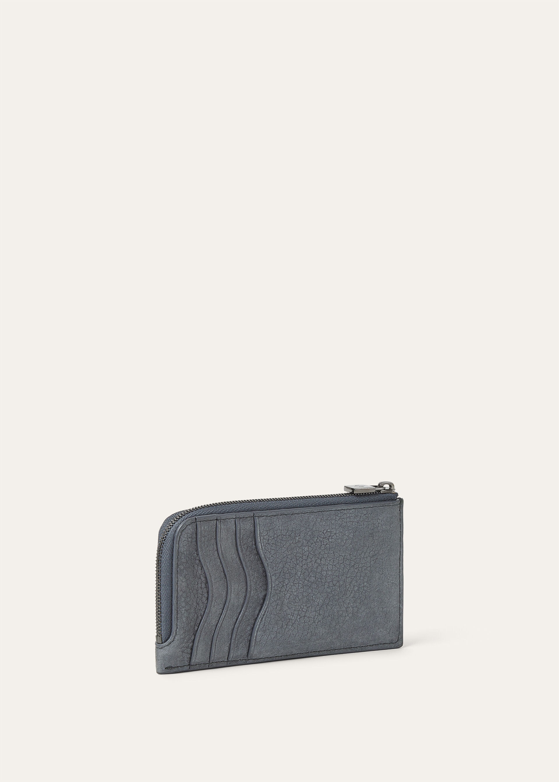 EXTRA ZIPPOUCH WTH CARDHOLDER GRAINED NUBUCK