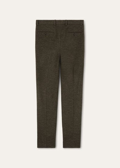 CARLO TROUSERS JERSEY WOOL CHEVRON