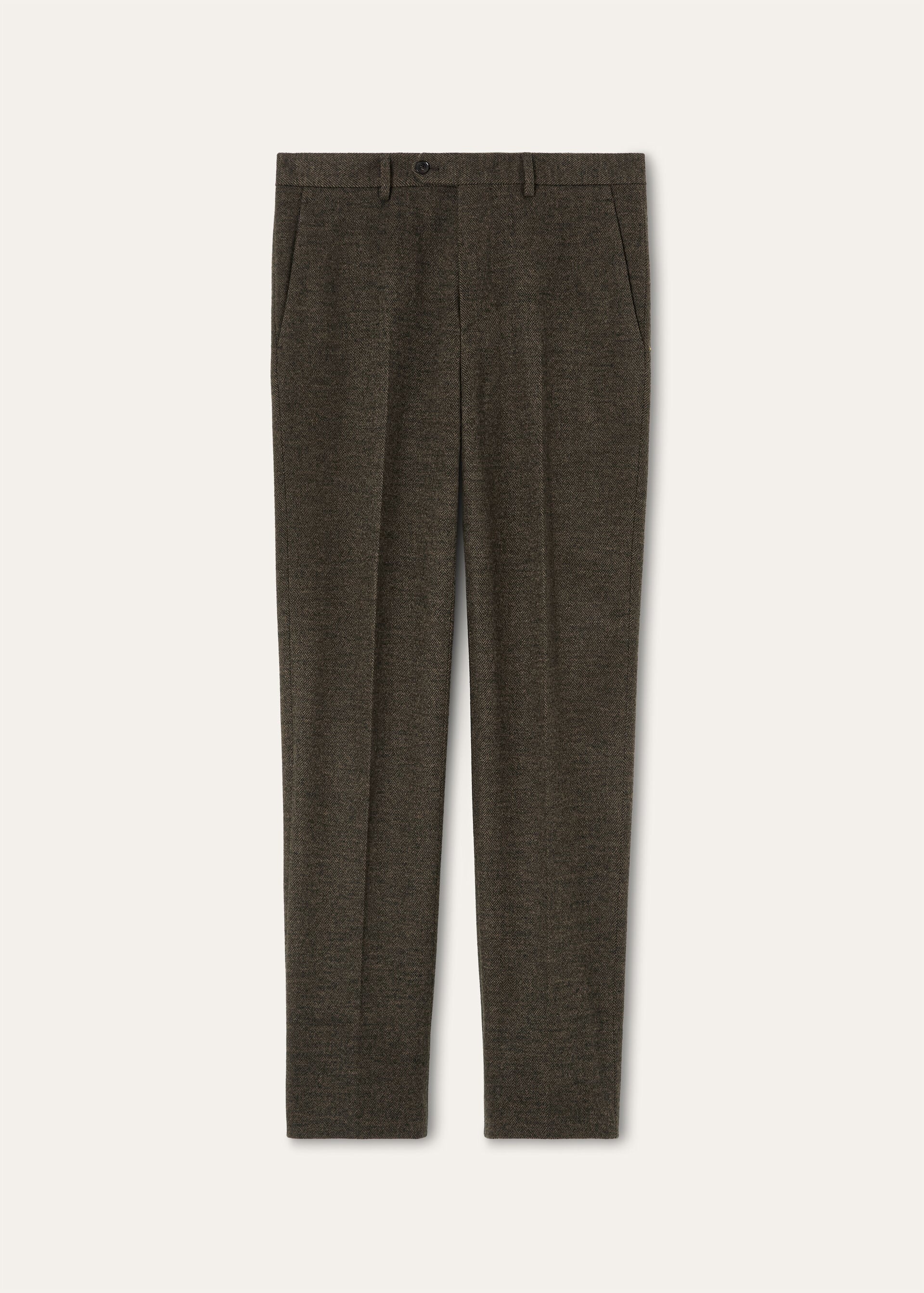 CARLO TROUSERS JERSEY WOOL CHEVRON