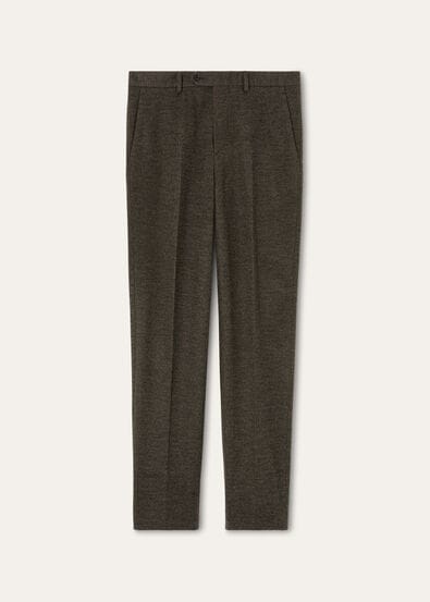 CARLO TROUSERS JERSEY WOOL CHEVRON