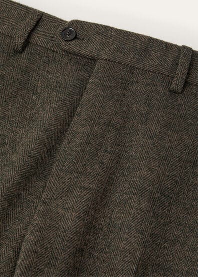 CARLO TROUSERS JERSEY WOOL CHEVRON