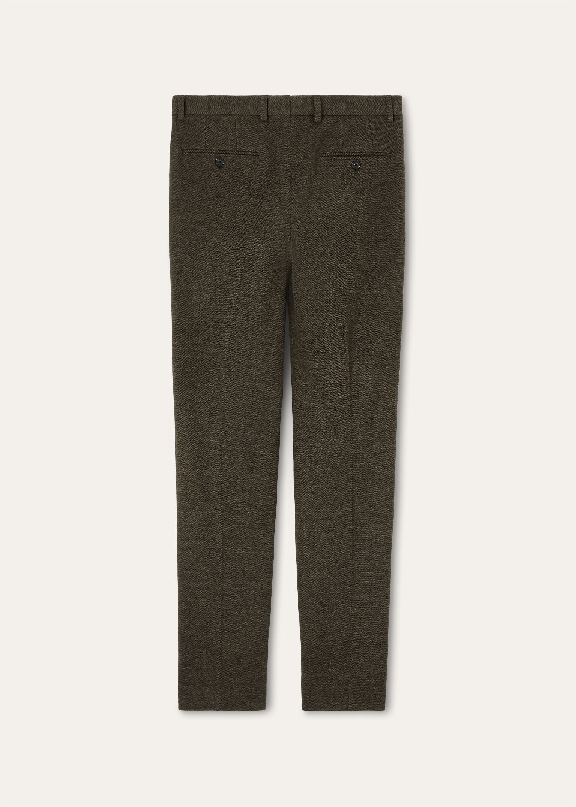 CARLO TROUSERS JERSEY WOOL CHEVRON