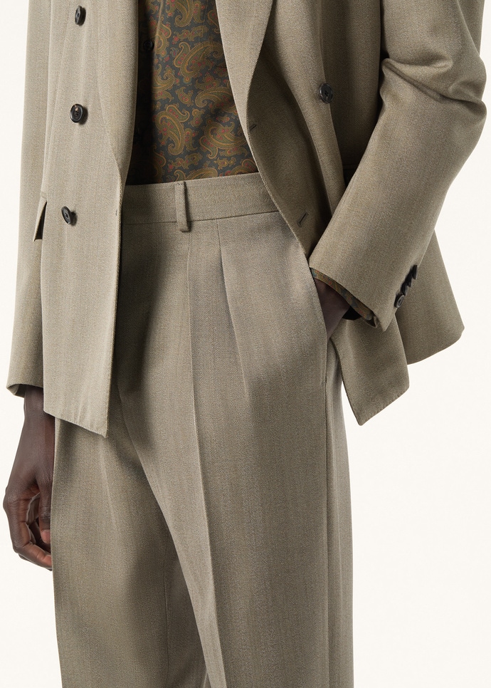 MILANO PEAK DB SUIT WOOL MOULINE' CHEVRON_FAQ1948_F6ZL_2