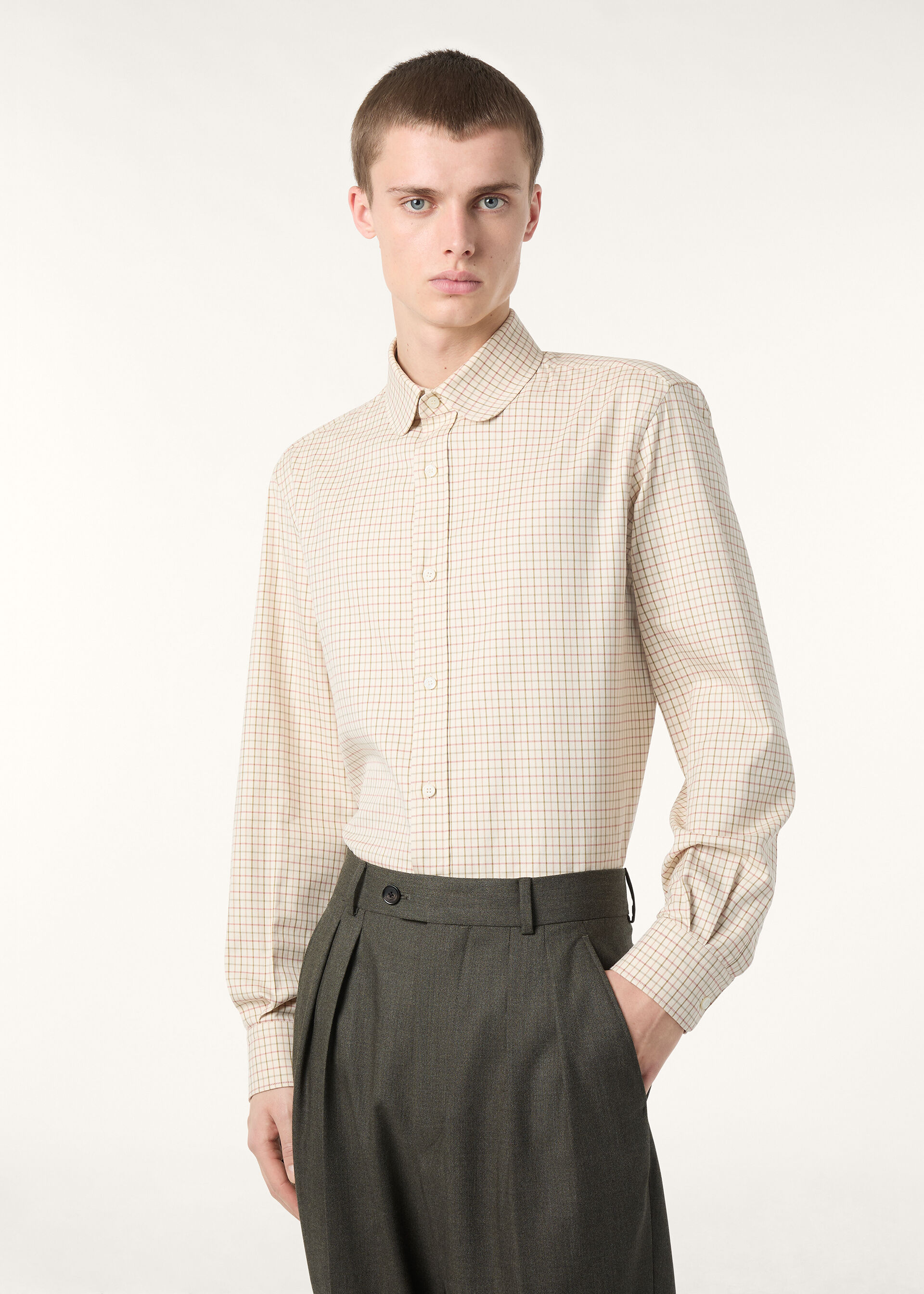 ELIA PENNY COLLAR SHIRT GINESTRA BELT