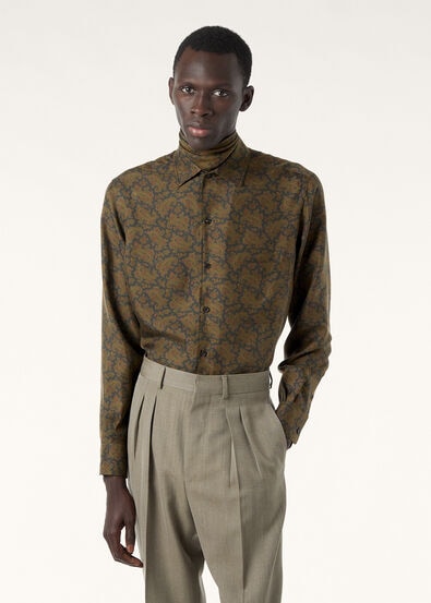 ANDRE' SHIRT ROYAL PAISLEY OVERDYED