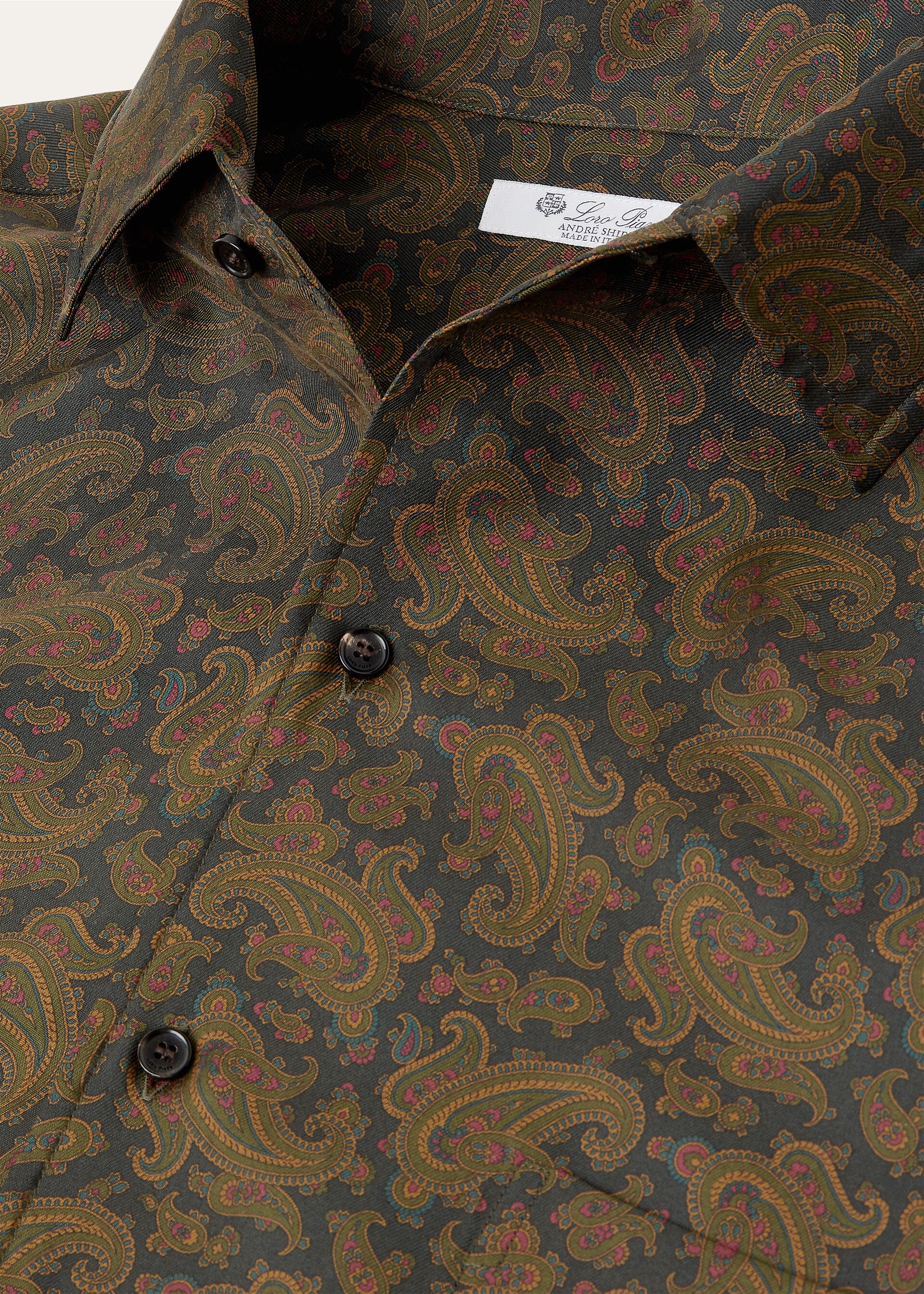 ANDRE' SHIRT ROYAL PAISLEY OVERDYED