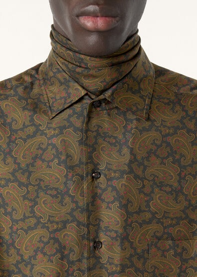 ANDRE' SHIRT ROYAL PAISLEY OVERDYED