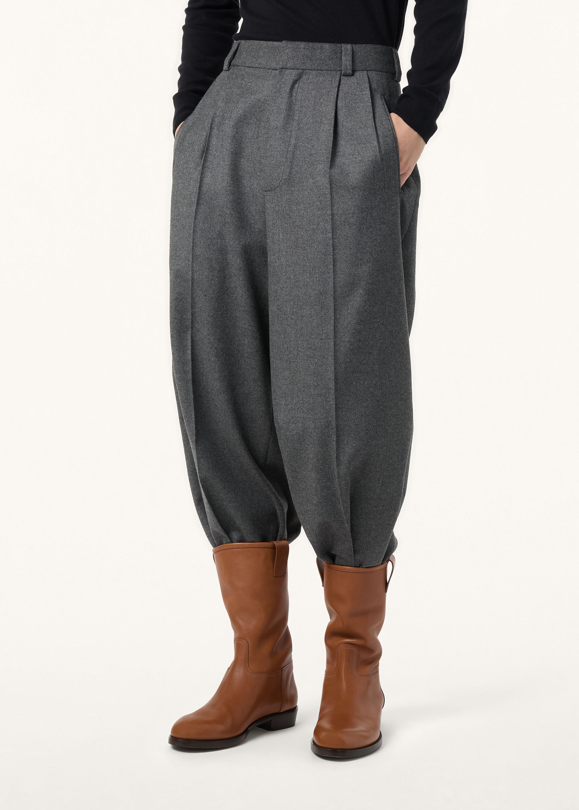 SCOTT TROUSERS WOOL CASH FLANNEL