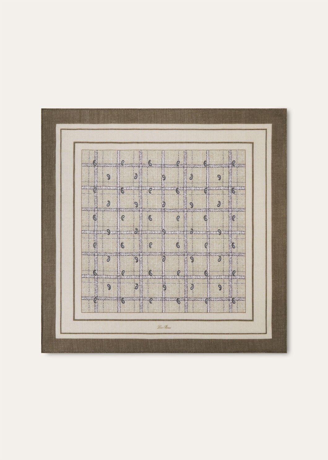 LORO PIANA BOTEH FOULARD 60 CASH SILK