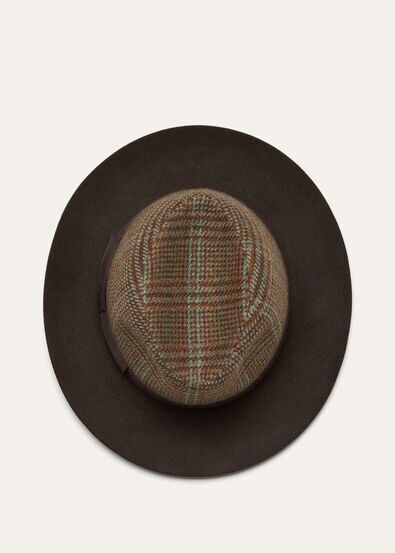 SERGIO HAT MY FELT BABY CASH & ELGIN CHECK