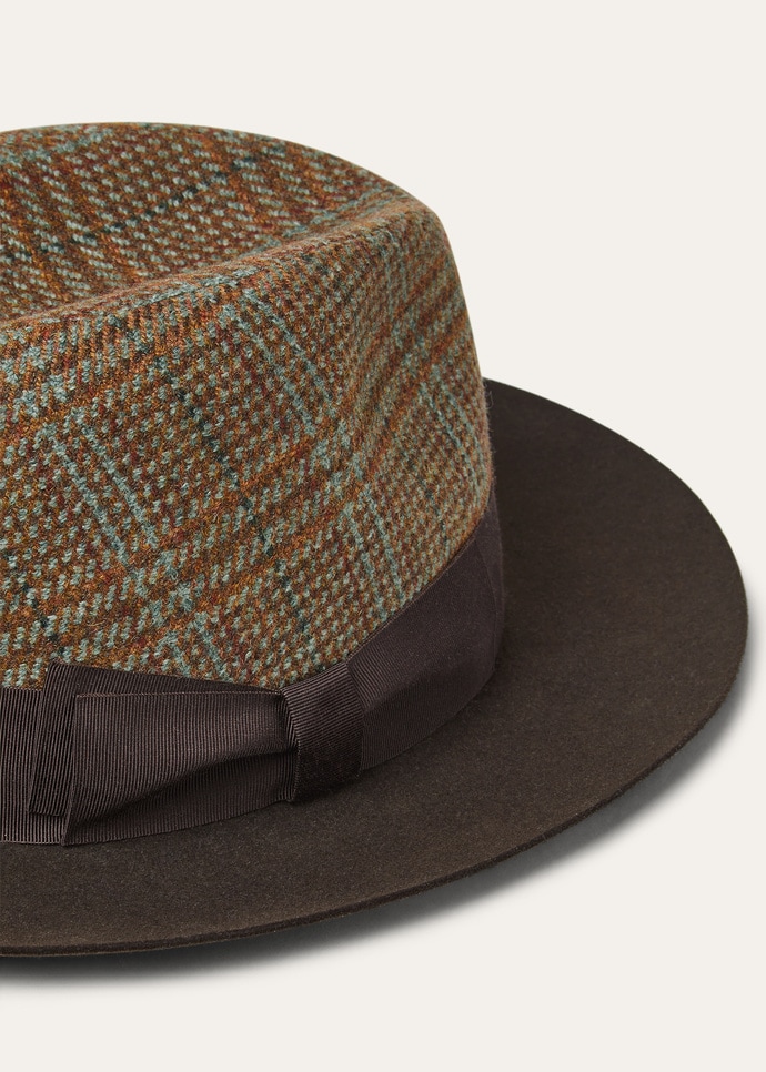 SERGIO HAT MY FELT BABY CASH & ELGIN CHECK_FAQ2015_B5MX_4