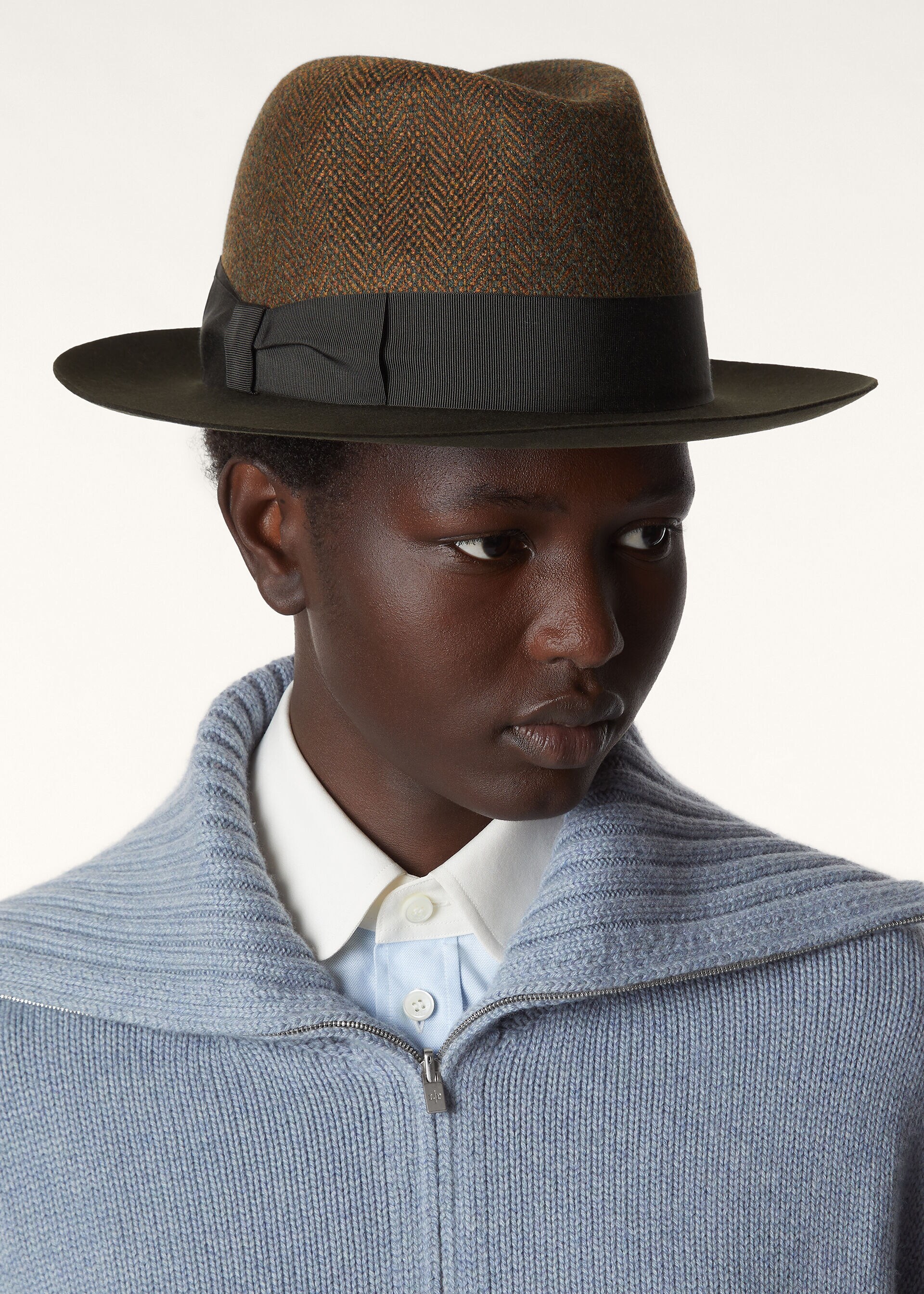 SERGIO HAT MY FELT BABY CASH & ELGIN CHECK