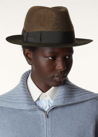 SERGIO HAT MY FELT BABY CASH & ELGIN CHECK