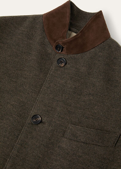 ROADSTER SB JACKET JERSEY WOOL CHEVRON