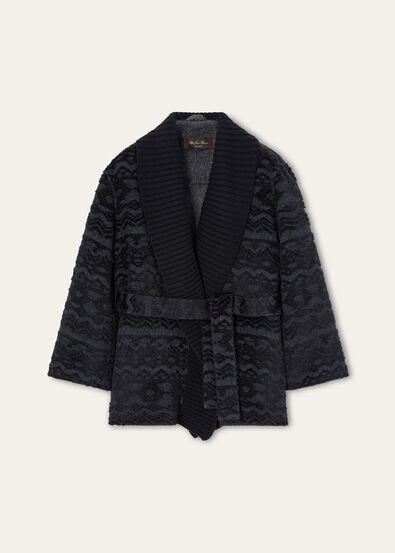 MARTIN DB COAT DOUBLE ALPACA JACQUARD