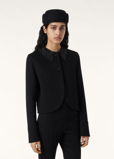 SUSANNA EMBR. SB JACKET FLORAL RIBBON FILIGREE