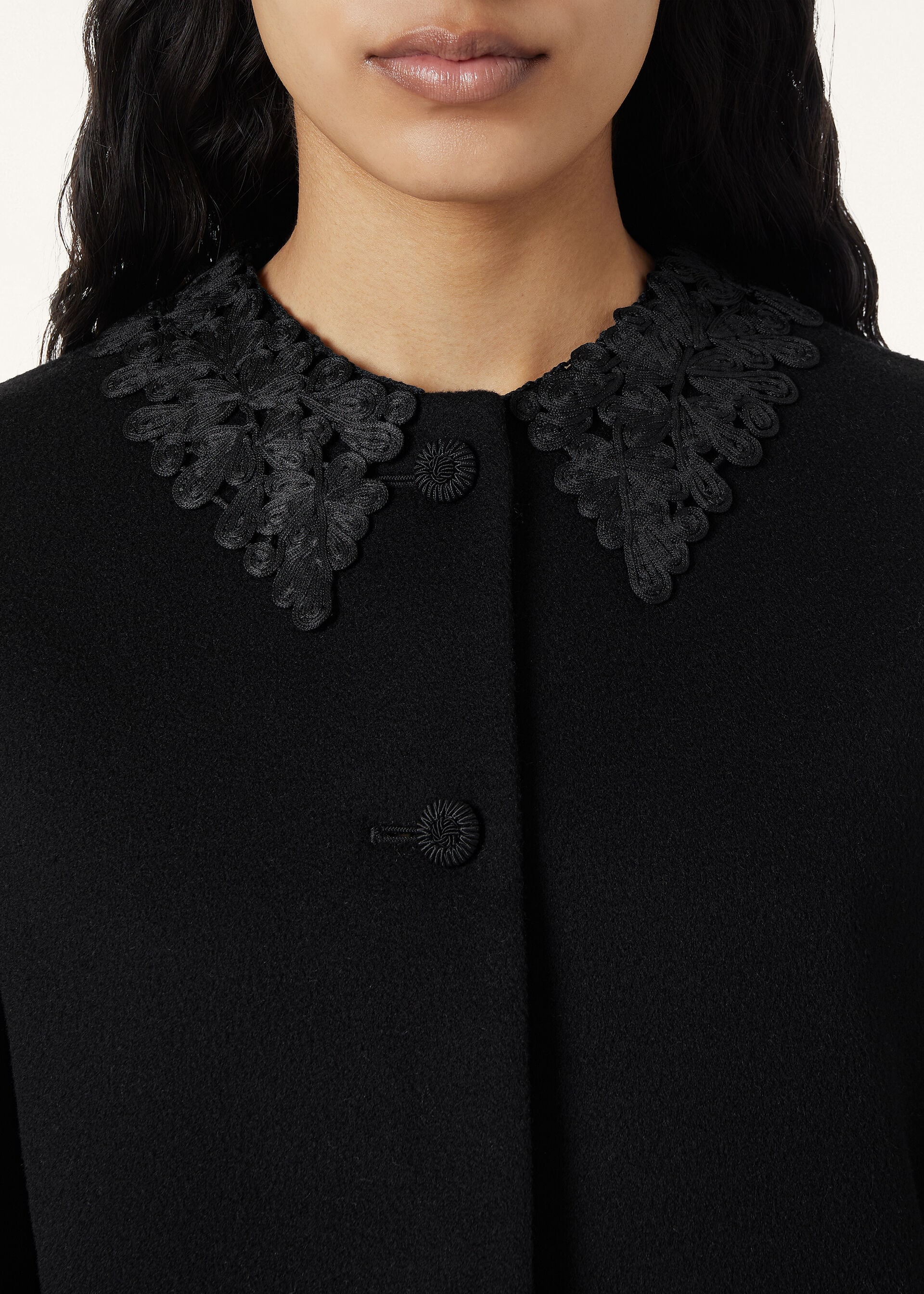 SUSANNA EMBR. SB JACKET FLORAL RIBBON FILIGREE