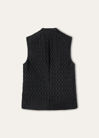 WINDSOR VEST QUILTED SILK CASH SATIN