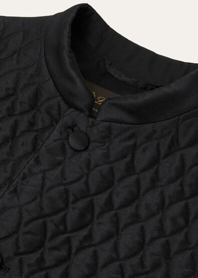 WINDSOR VEST QUILTED SILK CASH SATIN