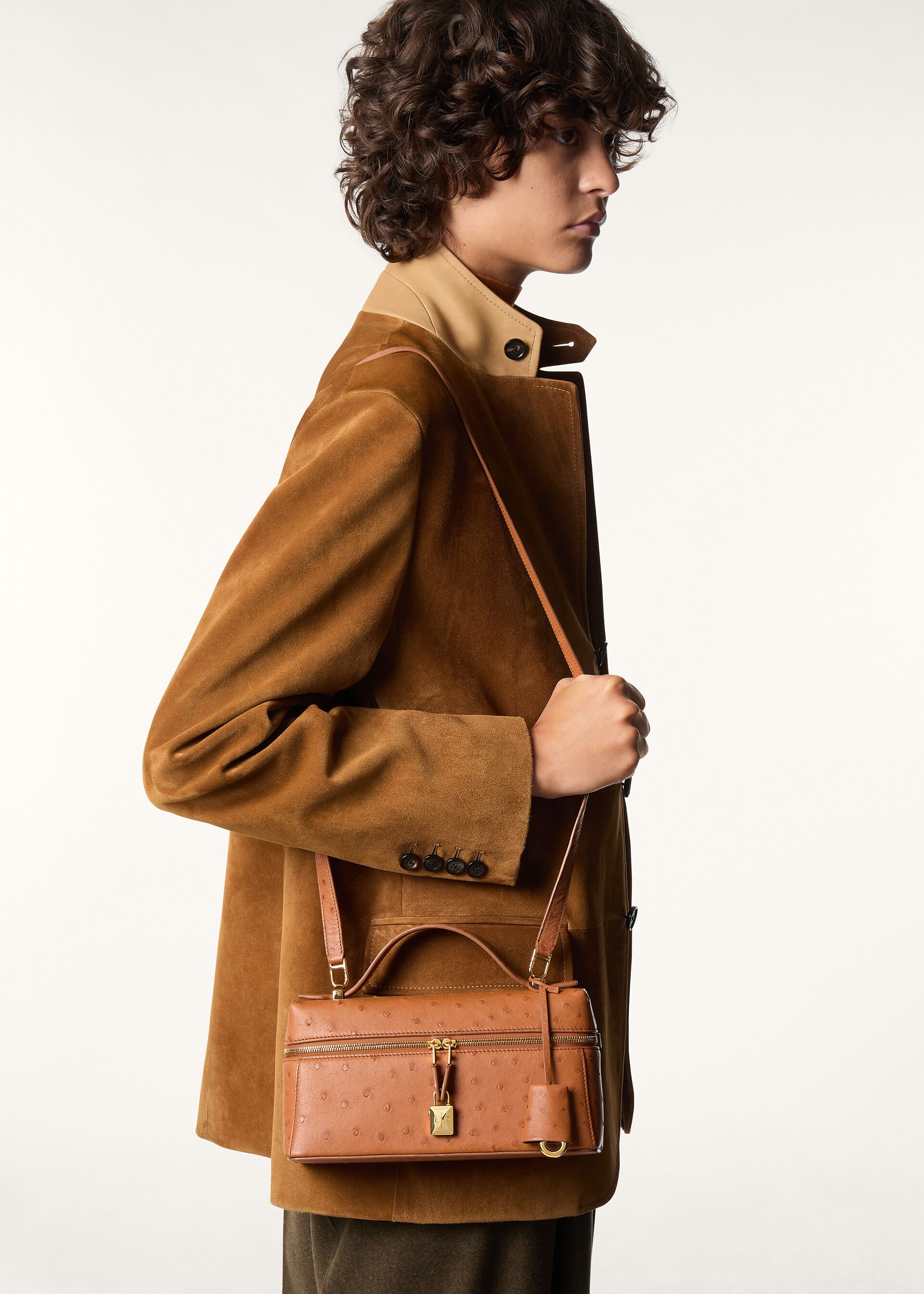 EXTRA BAG L23 OSTRICH SADDLE FINISH