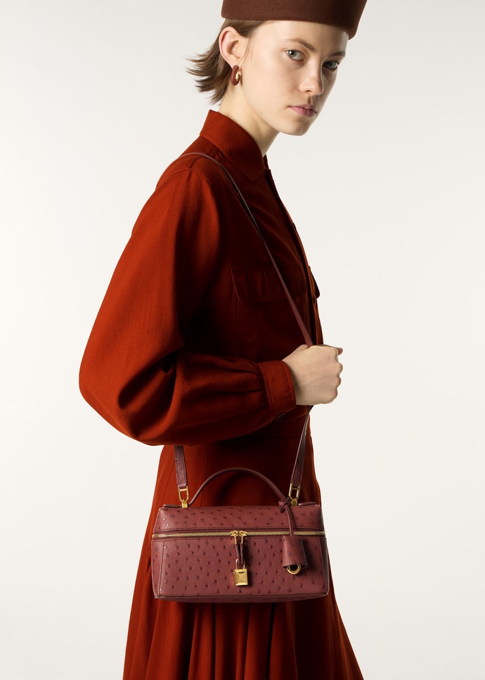 EXTRA BAG L23 OSTRICH SADDLE FINISH_FAQ2180_P0AI_NR_2