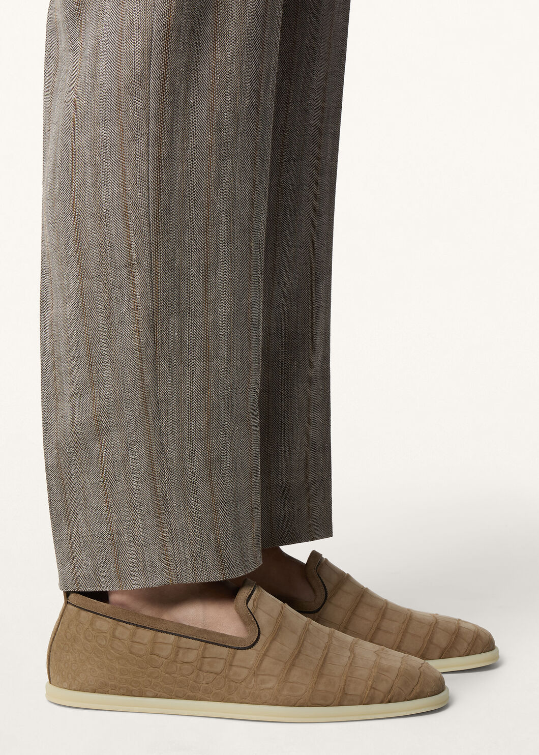 VENICE WALK FLAT NABUCK ALLIGATOR