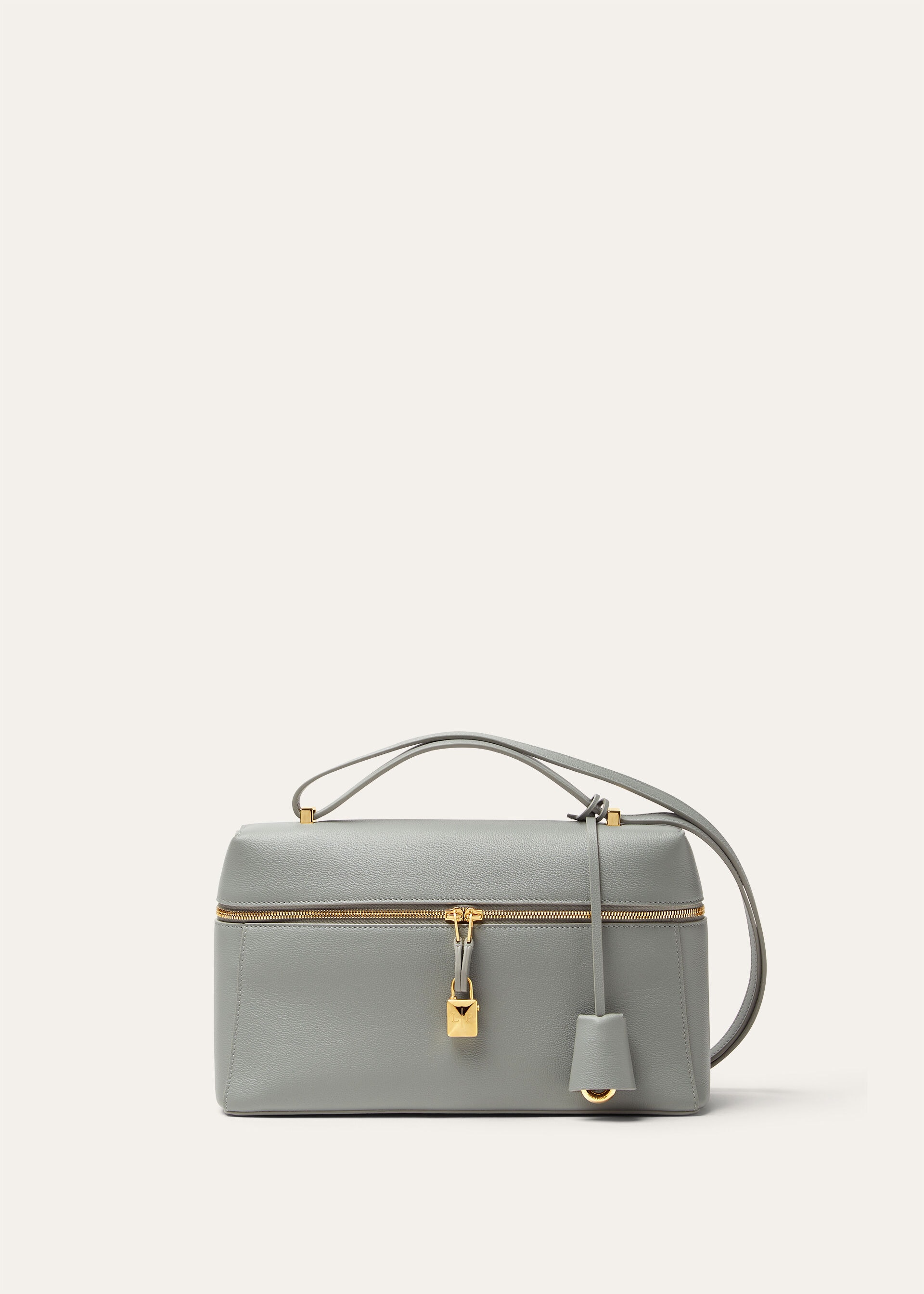 EXTRA BAG L27 LINEN CALF W/FLORAL CHARMS