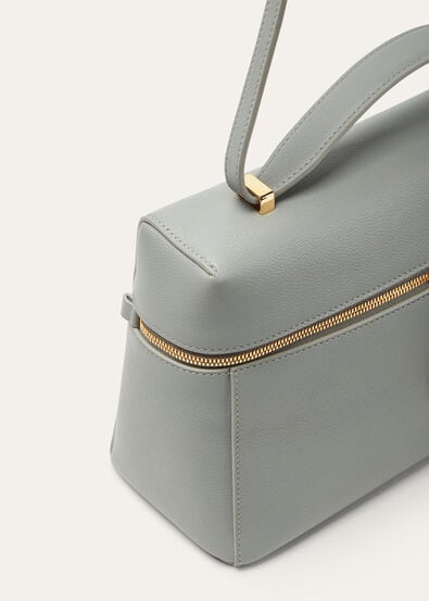 EXTRA BAG L27 LINEN CALF W/FLORAL CHARMS