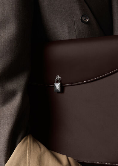 GUARDAROBA DOCUMENT HOLDER SADDLE LEATHER