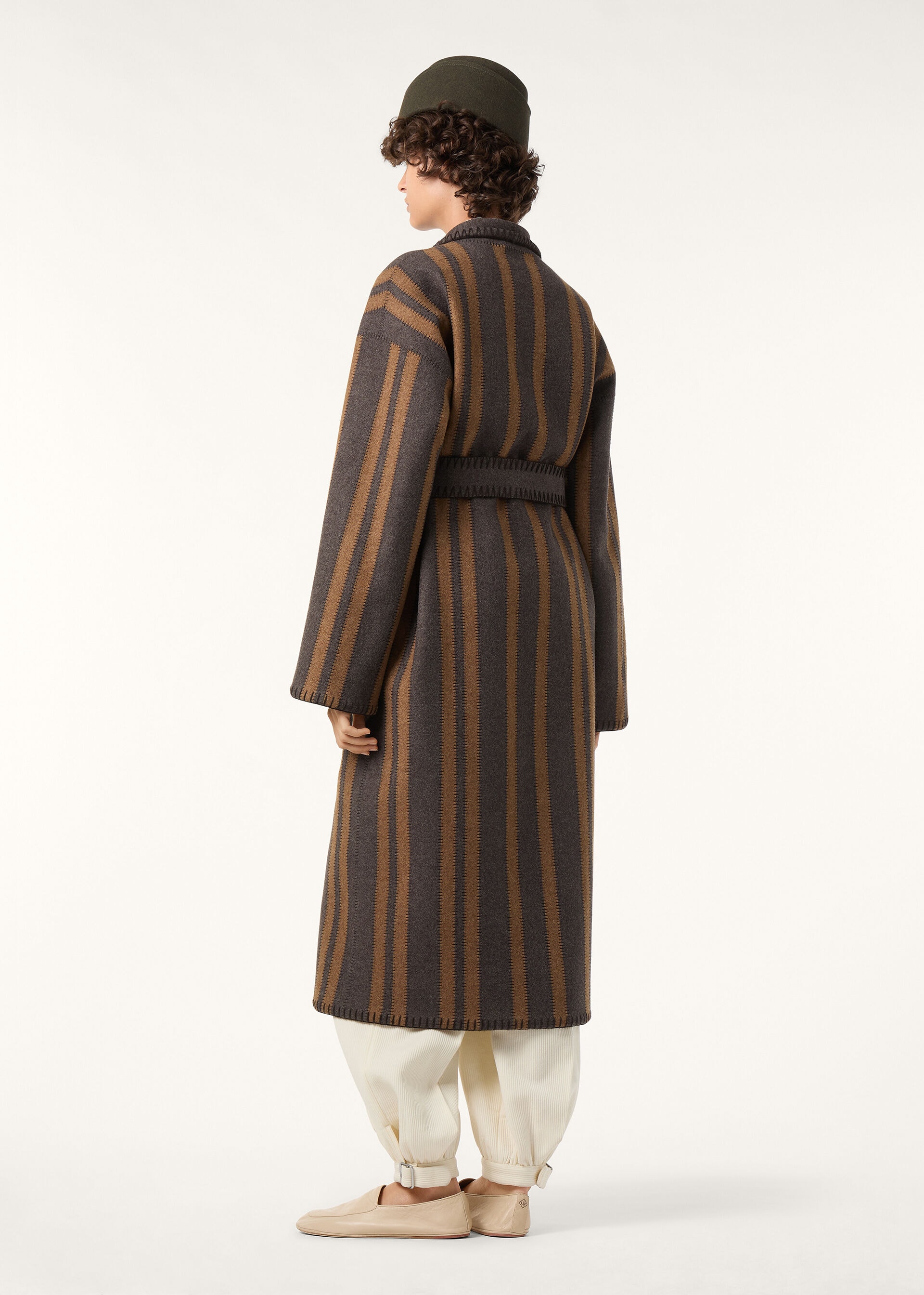 KIRK SB COAT INTARSIA STRIPES