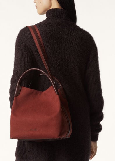 BALE LARGE CANVAS/ROUNDED LEATHER