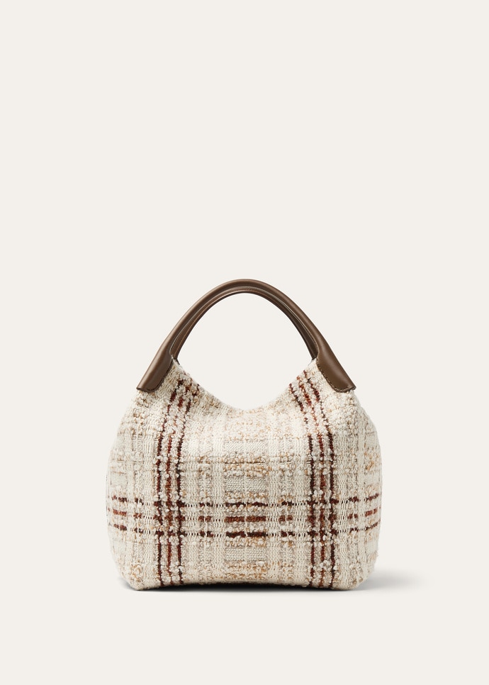 BALE LARGE CHECK TWEED/ROUNDED LEATHER_FAQ2311_B5NC_NR_3