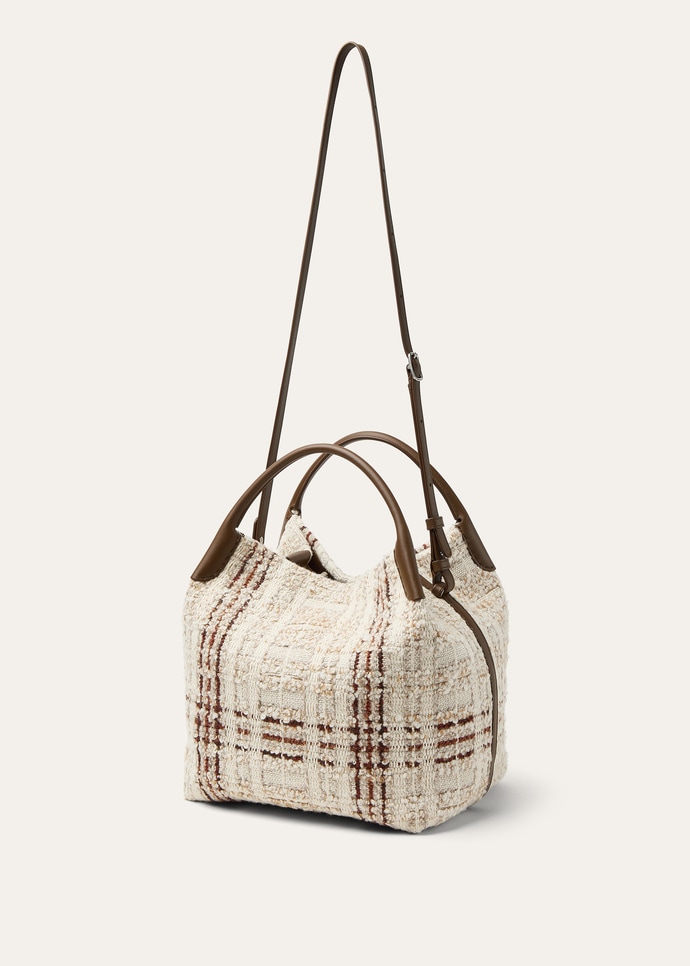 BALE LARGE CHECK TWEED/ROUNDED LEATHER_FAQ2311_B5NC_NR_4