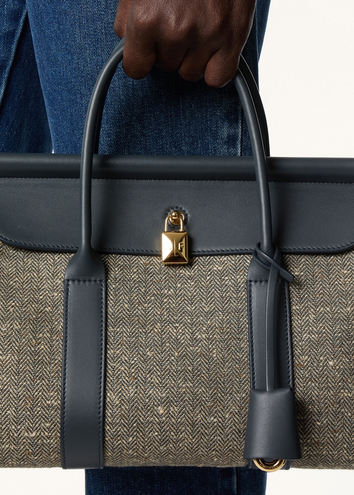LOOM L25 WOOL LINEN SILK TWEED/ROUNDED LTH_FAQ2325_B5MU_NR_1