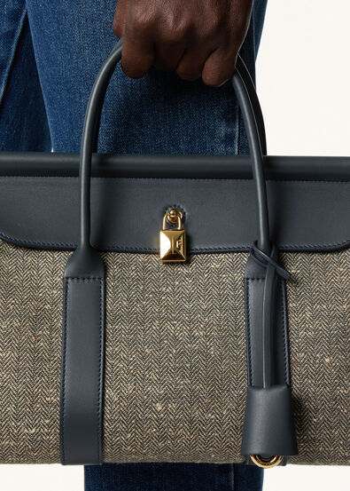 LOOM L25 WOOL LINEN SILK TWEED/ROUNDED LTH