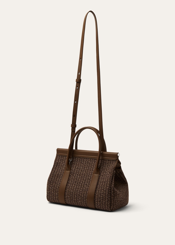 LOOM L25 PINSTRIPES TWEED/ROUNDED LEATHER_FAQ2337_B5NP_NR_4