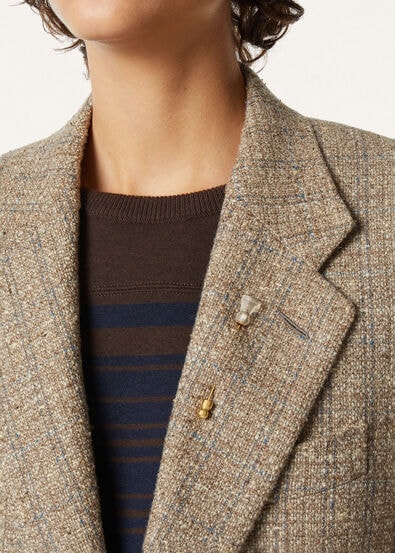 GEOMETRIC CARDO PIN CRISTAL ROCK