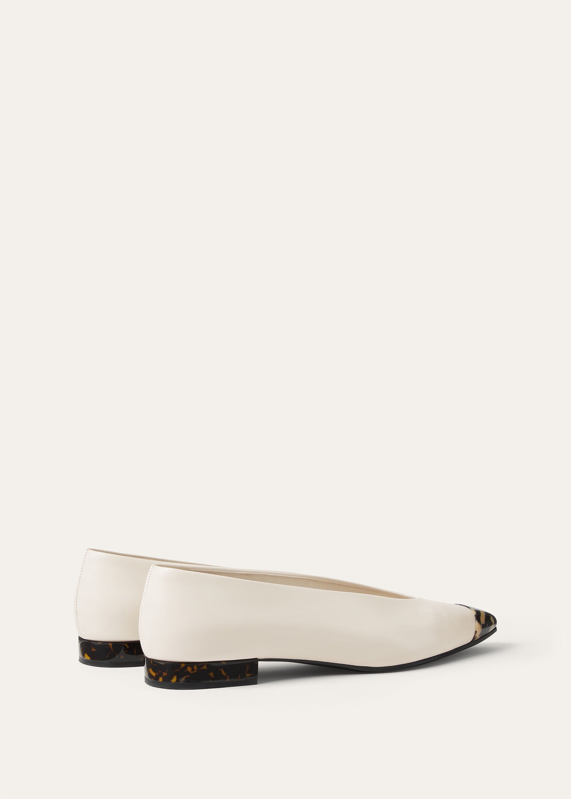 REBECCA CAP TOE BALLERINA LUX. CALF & MARBLE EFFECT